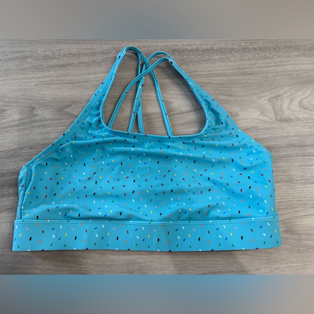 Humankind swim/sports bra size Medium Target sprinkles